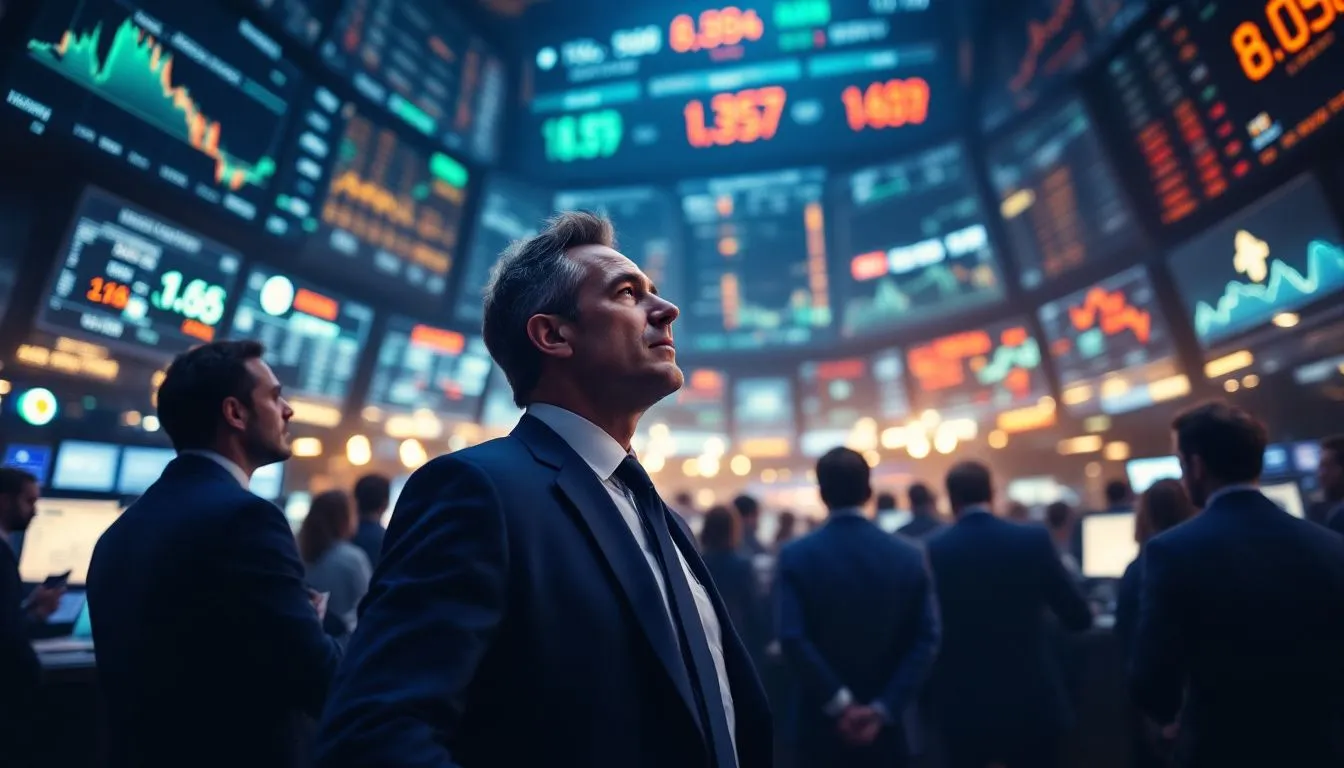 Business Leaders And Traders Stock Exchange